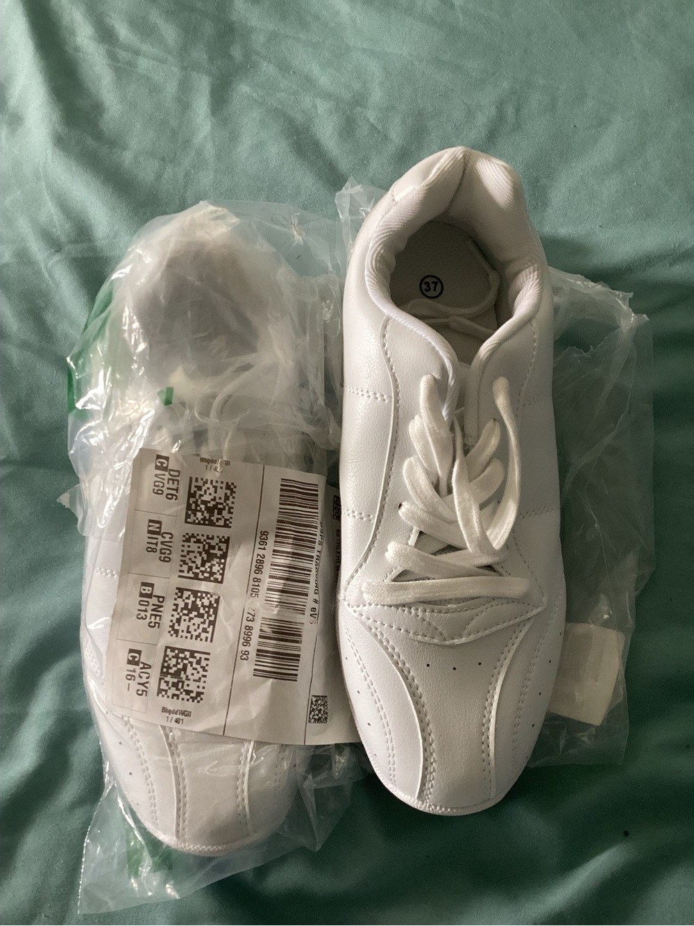Classic All-White Lace-Up Sneakers